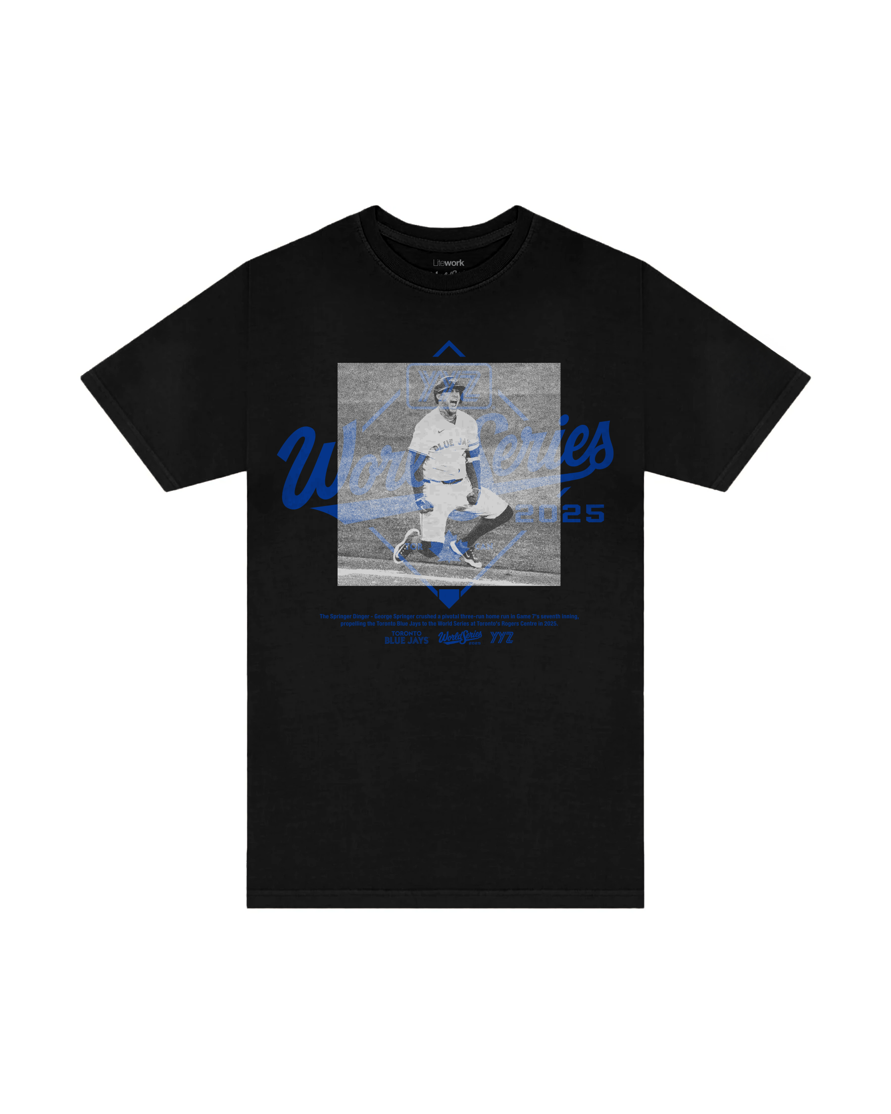 "SPRINGER DINGER' TORONTO BLUE JAYS WORLD SERIES T-SHIRT