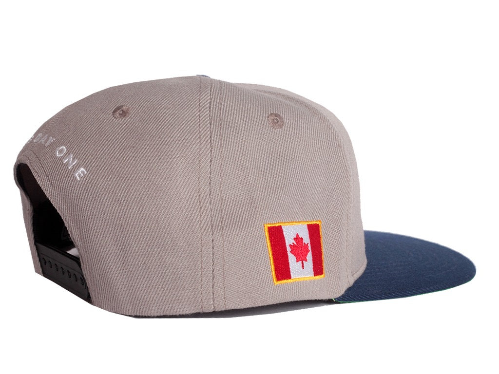 Grey Canada Fly Snapback