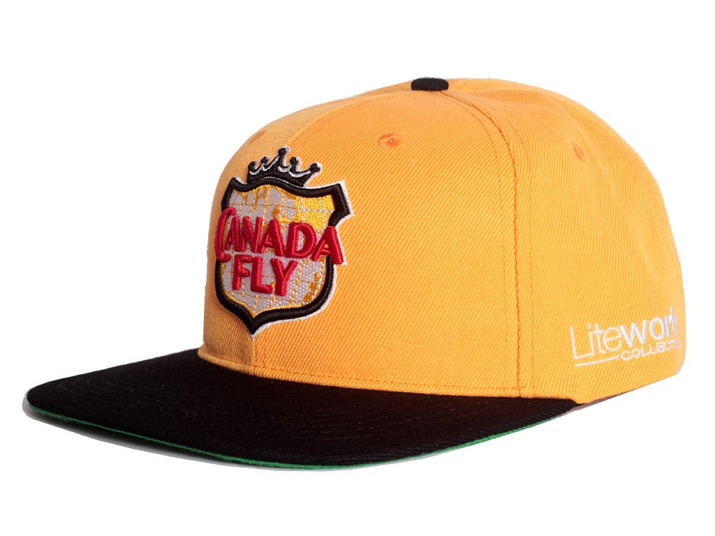 Yellow Canada Fly Snapback